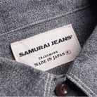 SAMURAI JEANS - Twisted Heather "Selvedge" Work Shirt (SJCBS23) - Black - City Workshop Men's Supply Co.