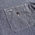 SAMURAI JEANS - Twisted Heather "Selvedge" Work Shirt (SJCBS23) - Black - City Workshop Men's Supply Co.