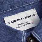 SAMURAI JEANS - Twisted Heather "Selvedge" Work Shirt (SJCBS23) - Navy - City Workshop Men's Supply Co.