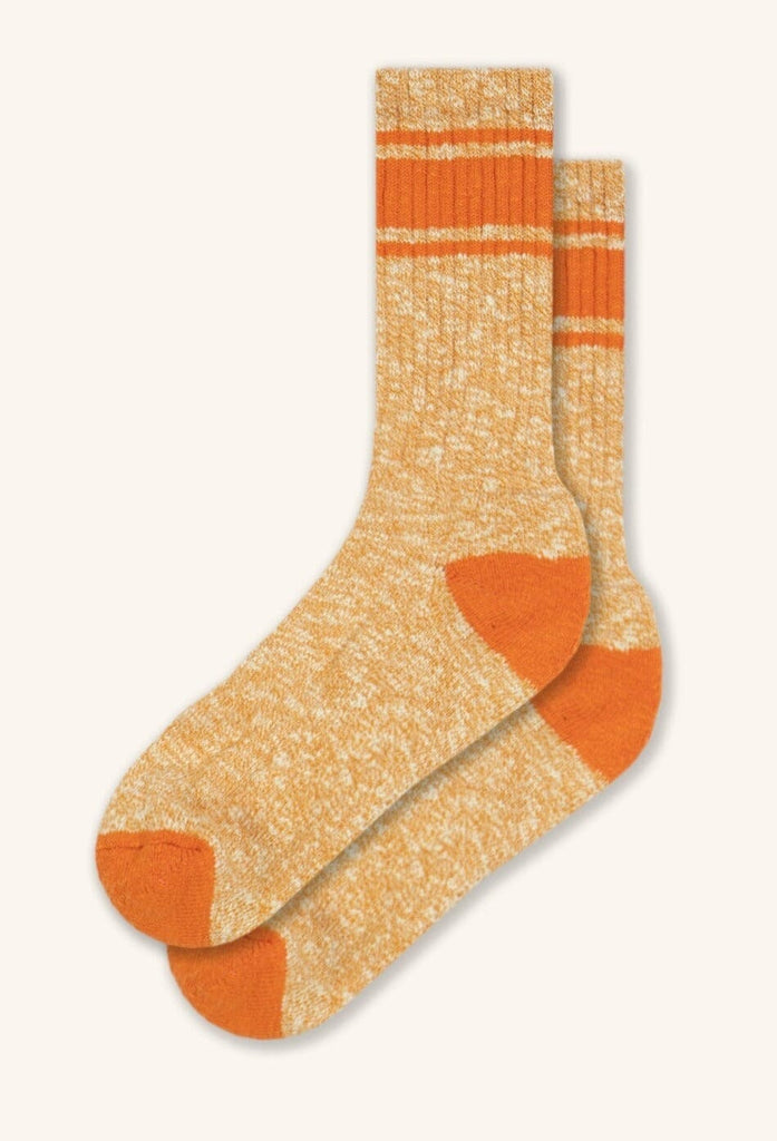 Kestin - Elgin Cotton Sock in Rust Marl / Tangerine