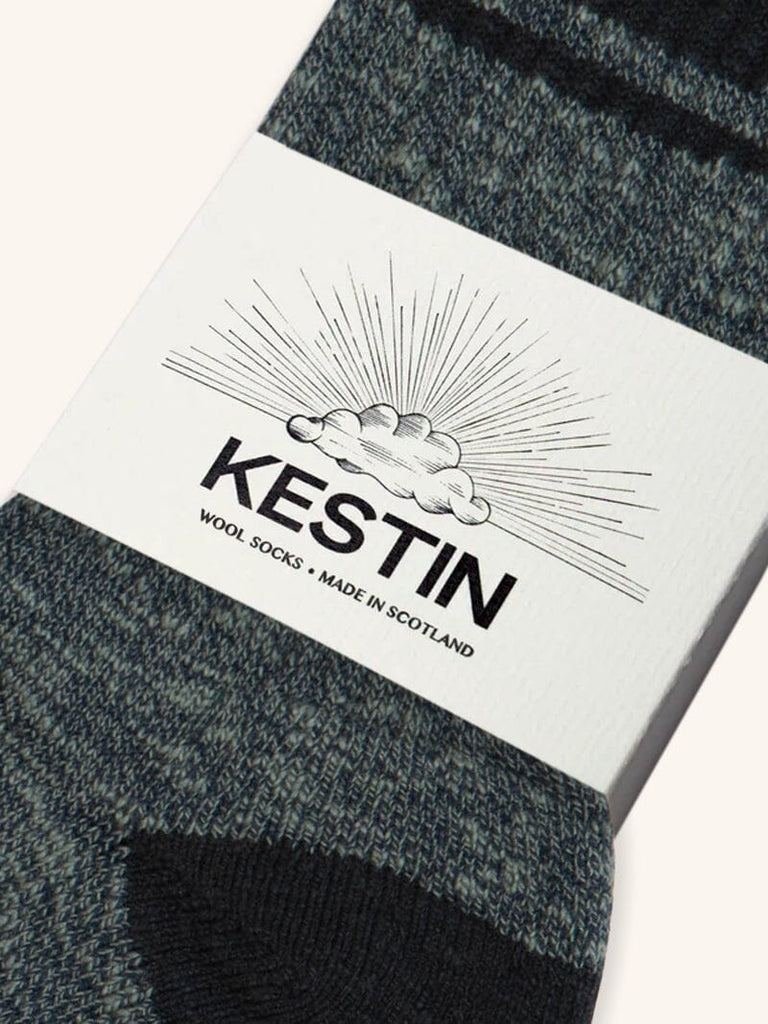 Kestin - Elgin Cotton Sock in Blue Marl / Dark Navy