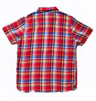 Pure Blue Japan - [SS-2217-2] Woven Double Gauze Check Short Sleeve Shirt - Red - City Workshop Men's Supply Co.