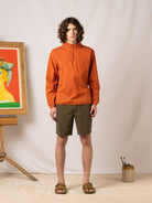 Kestin - Crieff Windbreaker in Burnt Orange Cotton - City Workshop Men's Supply Co.