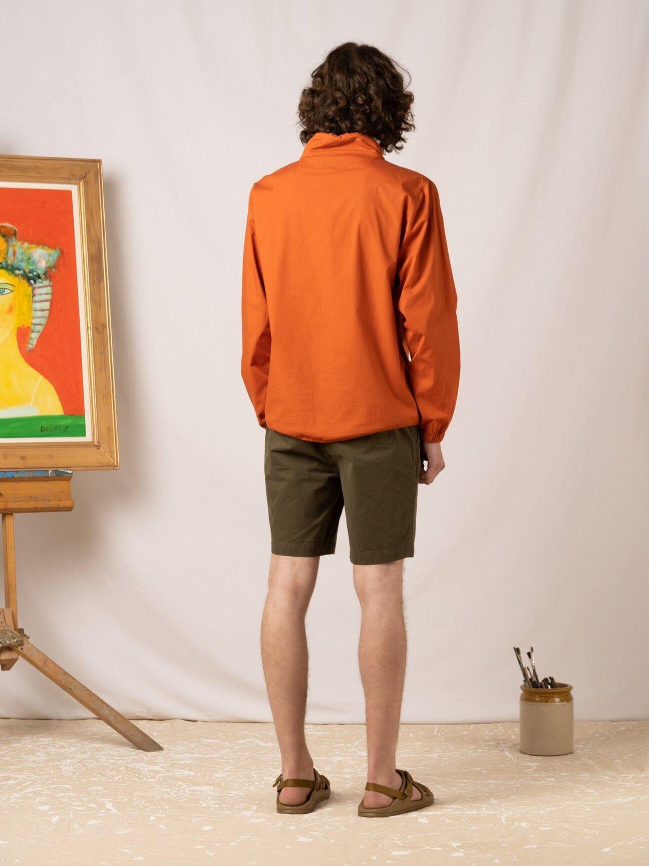 Kestin - Crieff Windbreaker in Burnt Orange Cotton - City Workshop Men's Supply Co.