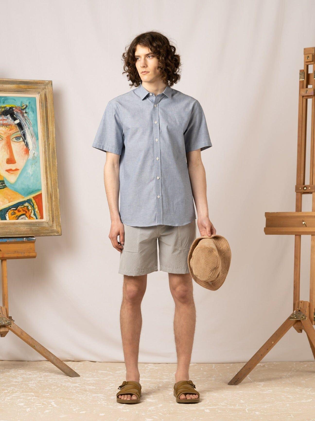 Kestin - Aberlady Shirt in Light Blue - City Workshop Men's Supply Co.