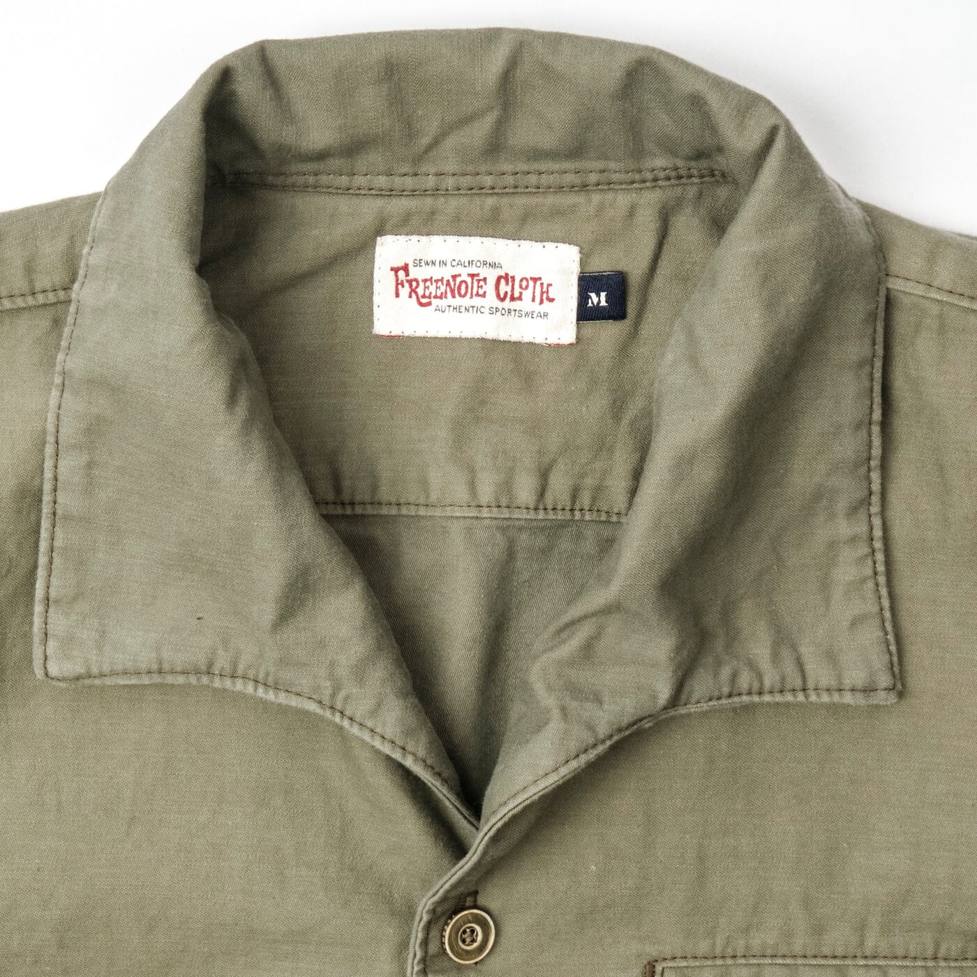 Freenote Cloth - Cayucos Short Sleeve Green - City Workshop Men's Supply Co.