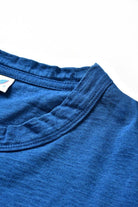 Pure Blue Japan - [SS5011-M] Indigo Jersey Crew Neck T-shirt - Middle Indigo - City Workshop Men's Supply Co.