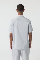 Unfeigned - Short Sleeve Shirt S1 Technical Seaqual - Navy Stripes - City Workshop Men's Supply Co.