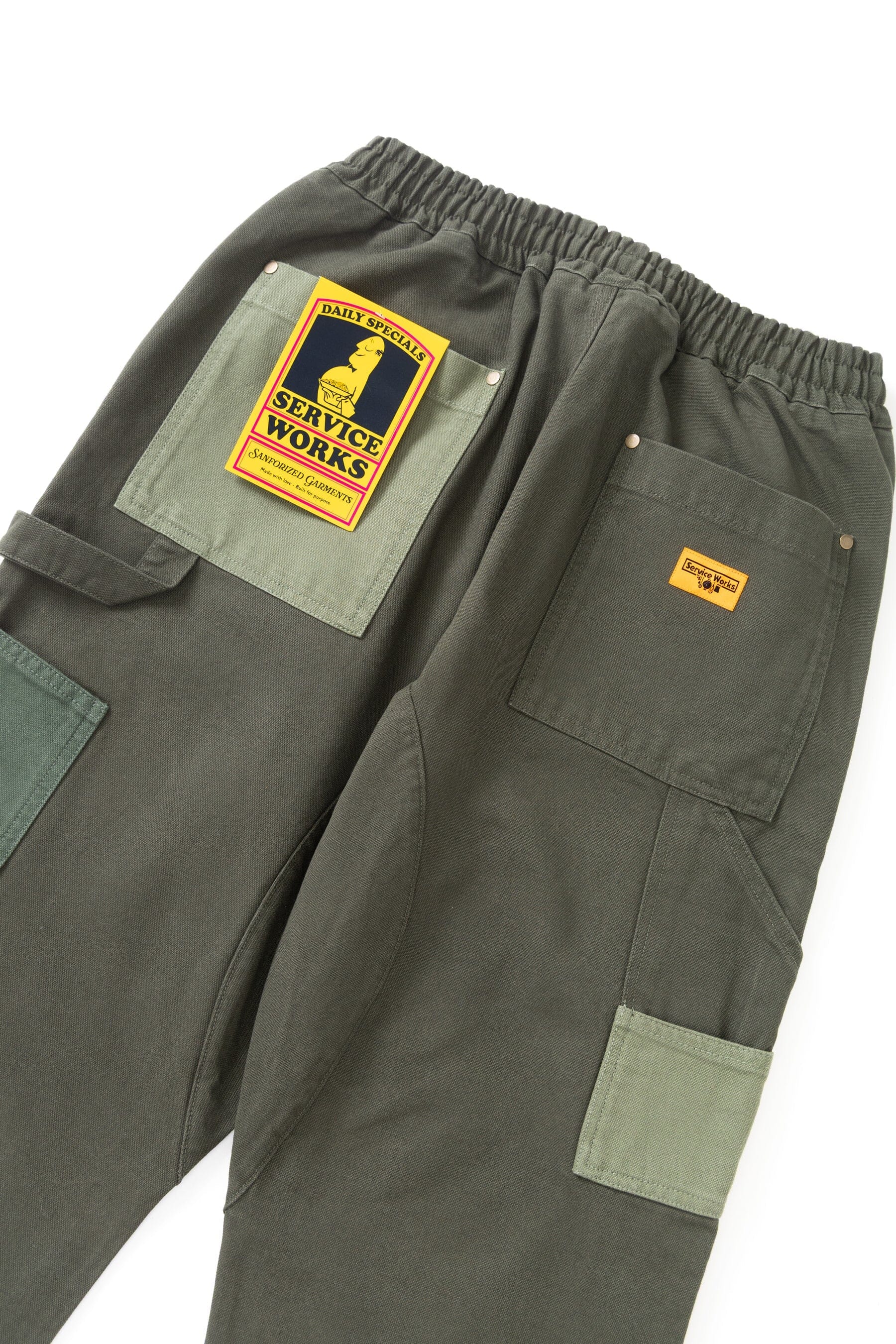 Service Works - Patchwork Utility Chef Pants - Green – City