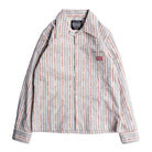 SAMURAI JEANS - Patterned Open-collar Shirt (SWCW23-FP) in Grey - City Workshop Men's Supply Co.