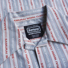 SAMURAI JEANS - Patterned Open-collar Shirt (SWCW23-FP) in Grey - City Workshop Men's Supply Co.