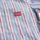 SAMURAI JEANS - Patterned Open-collar Shirt (SWCW23-FP) in Grey - City Workshop Men's Supply Co.