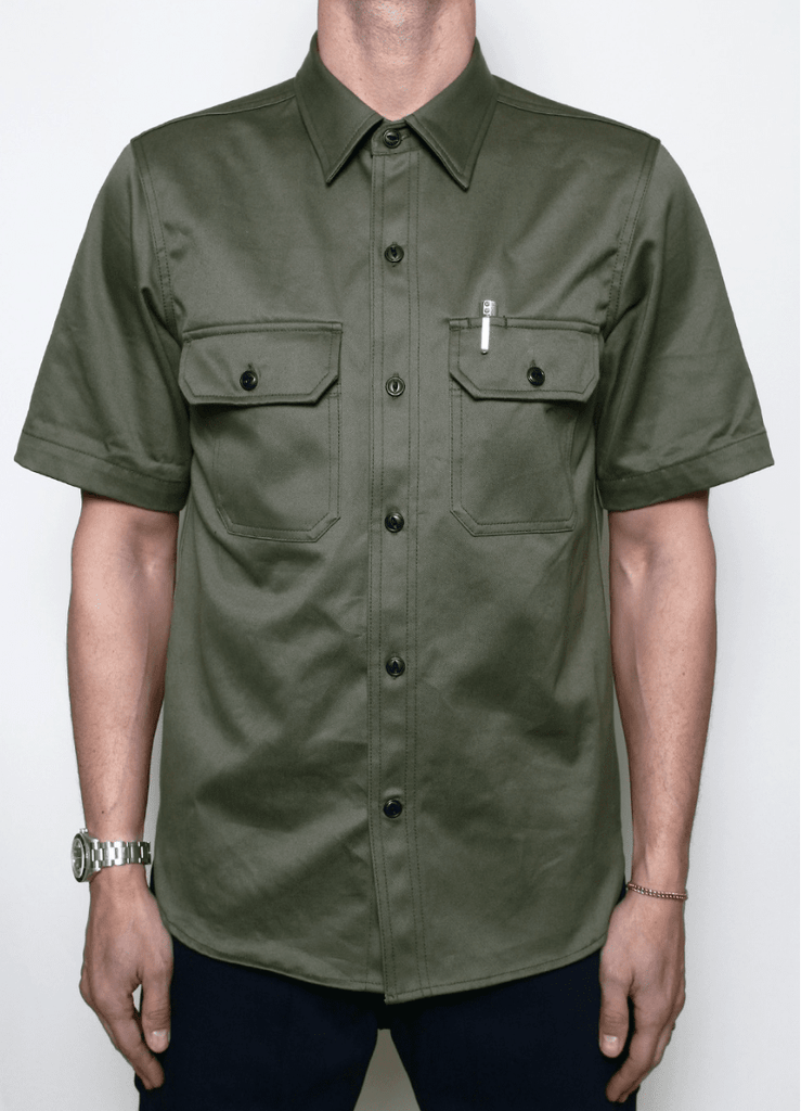 Rogue Territory - Field Shirt 9oz Olive Selvedge Twill - City Workshop Men's Supply Co.