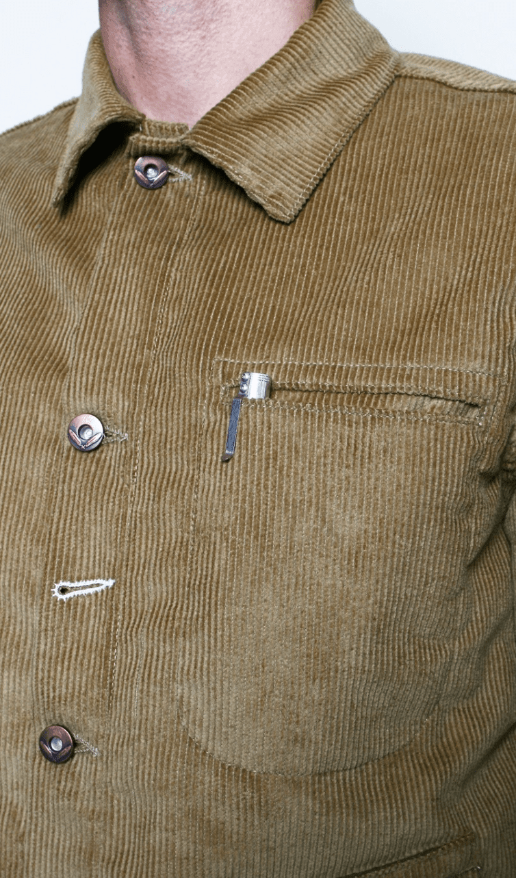 Rogue Territory - Lined Corduroy Supply Jacket - Tan - City Workshop Men's Supply Co.