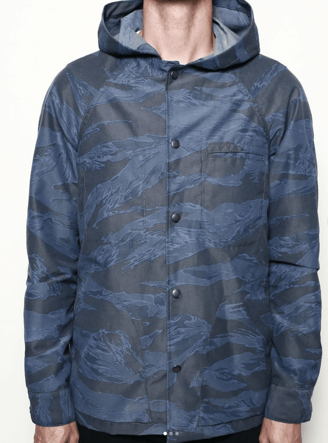 Rogue Territory - Hooded Supply Jacket Tiger Camo Blue - City Workshop Men's Supply Co.