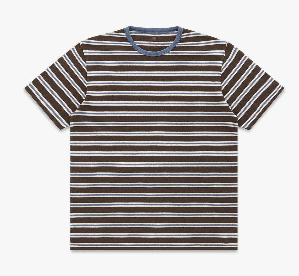Knickerbocker - Stripe T-Shirt - Brown/Blue - City Workshop Men's Supply Co.