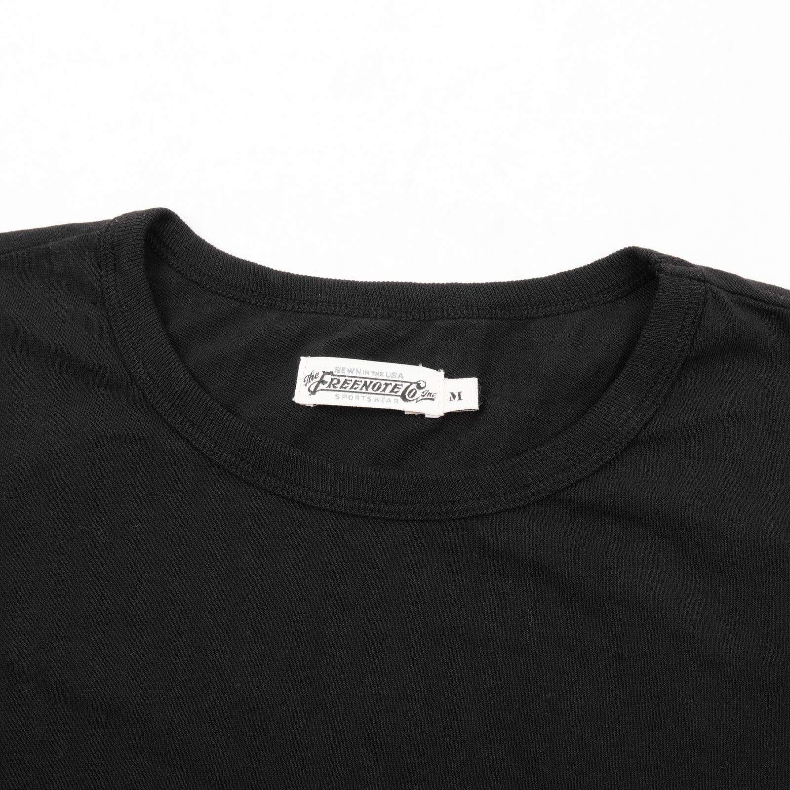 Freenote Cloth - 9 Ounce Pocketless T-Shirt - Black - City Workshop Men's Supply Co.