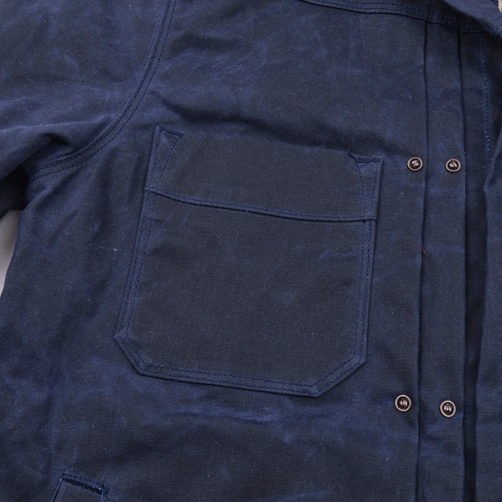 Freenote Cloth - RJ-1 Riders Jacket Waxed Canvas Navy - City Workshop Men's Supply Co.