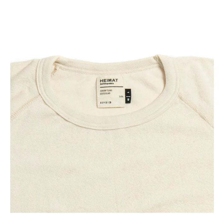 HEIMAT - Raglan Pocket T Shirt - Frotee Terry - Seashell - City Workshop Men's Supply Co.