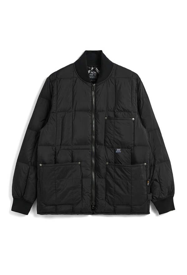 TAION - Work Line Zip Down Jacket - Black – City Workshop Men's
