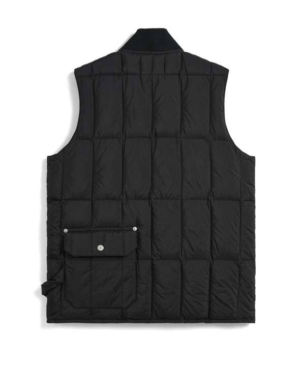 TAION - WORK W-ZIP LIB DOWN VEST - Black – City Workshop Men's