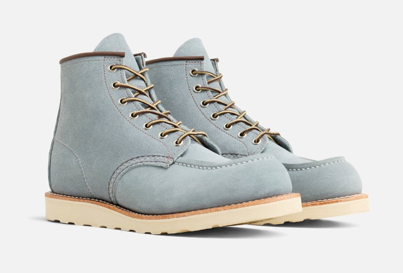 Red Wing Heritage 6 Inch Classic Moc #8800 // Dusty Blue Abilene