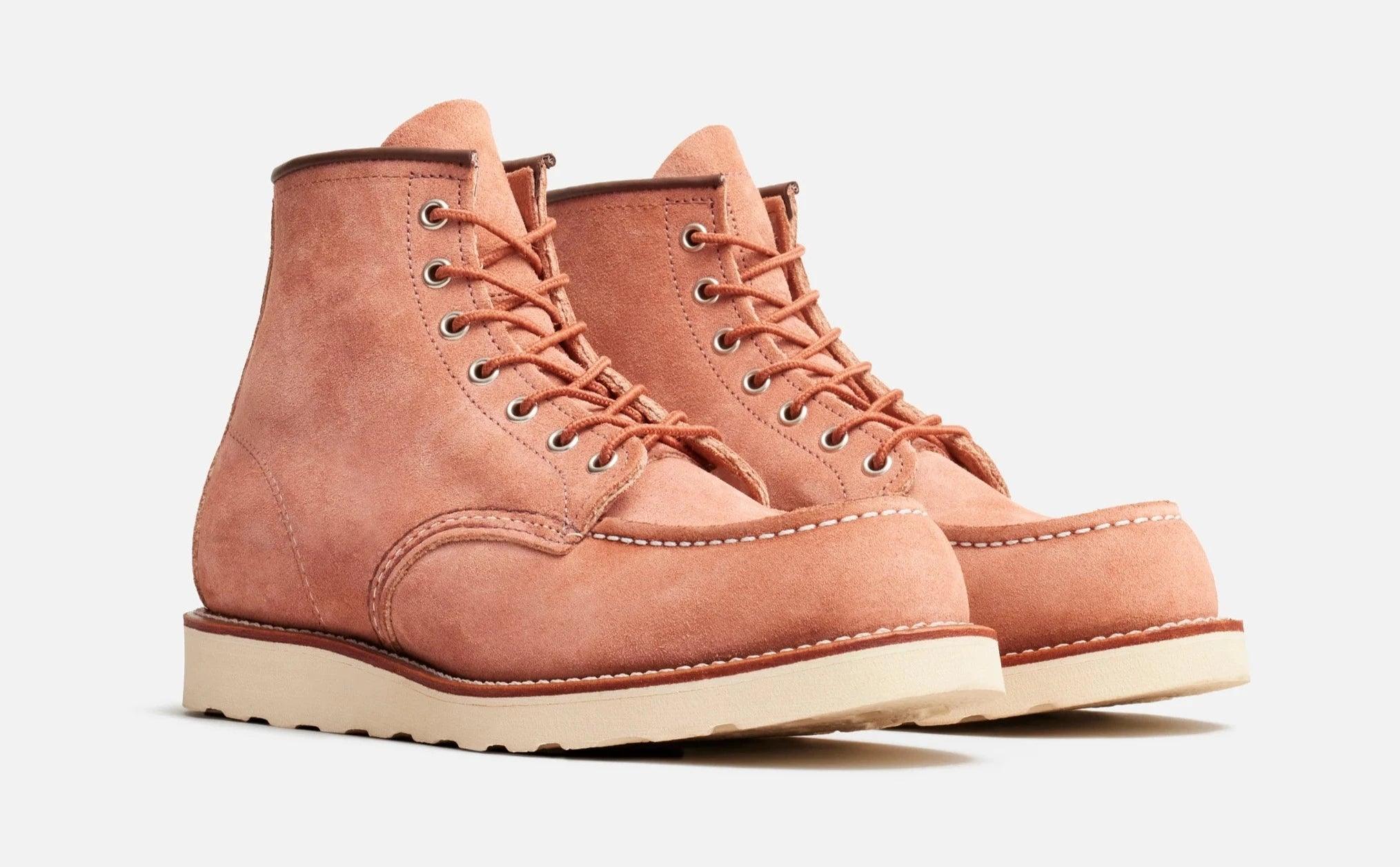 Red Wing Heritage 6 Inch Classic Moc 8208 Dusty Rose Abilene Leath City Workshop Men s Supply Co