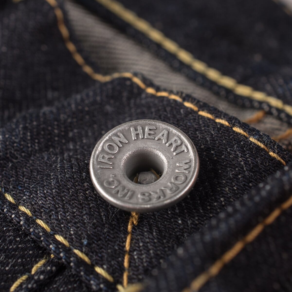 Iron Heart - IH-888S-142 - 14oz Selvedge Denim Medium/High Rise Tapered Cut Jeans - Indigo - City Workshop Men's Supply Co.