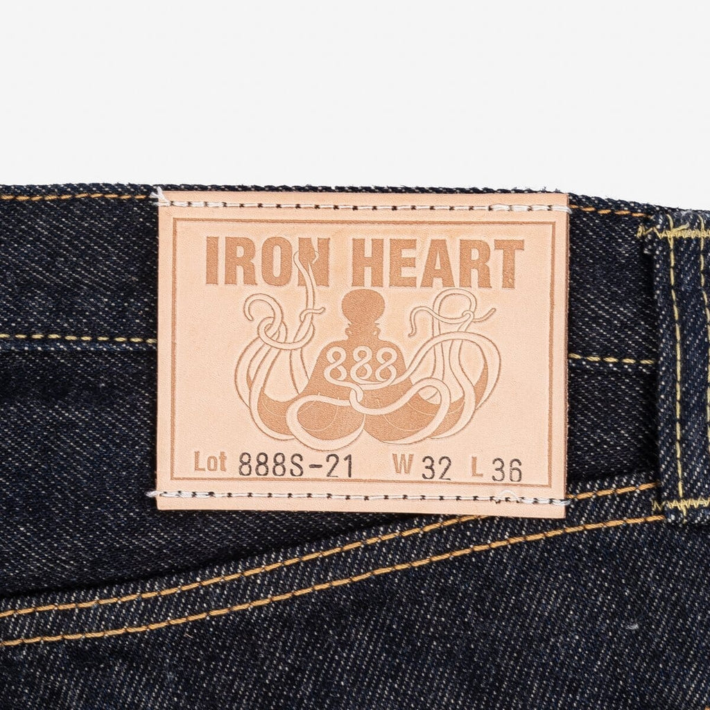 Iron Heart - IH-888S-21 - 21oz Selvedge Denim Medium/High Rise Tapered Cut Jeans - Indigo - City Workshop Men's Supply Co.