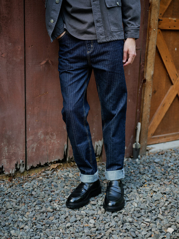 Road To Nowhere - Men's Pilon Jean in Japanese Herringbone Selvedge
