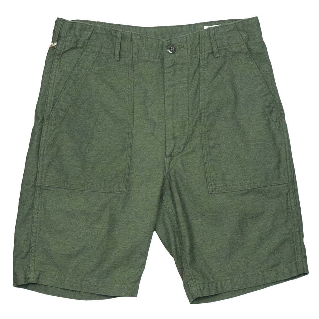 orSlow - (01-7002-16) US Army Fatigue Shorts - Green - City Workshop Men's Supply Co.