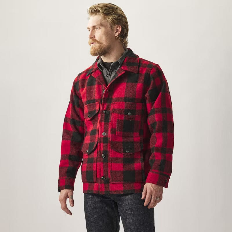 Filson - Mackinaw Wool Cruiser Jacket - Red/Black Plaid