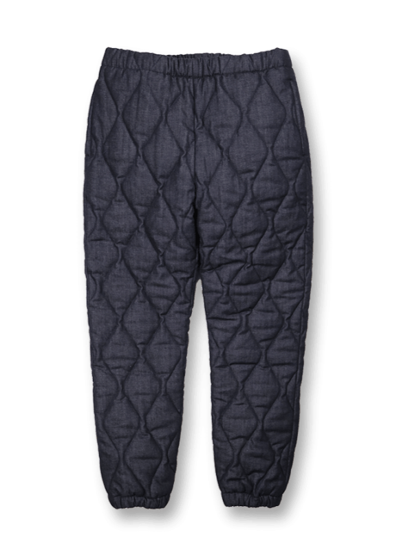 Full Count - 1124-5 - Denim Quilting Easy Pants in Indigo Full Count - 1124-5 - Denim Quilting Easy Pants in Indigo