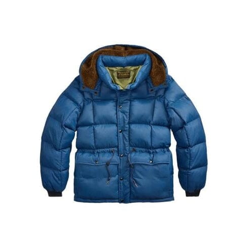 Double RL - NYLON RIPSTOP ELLIS LINED COAT - Vintage Blue – City