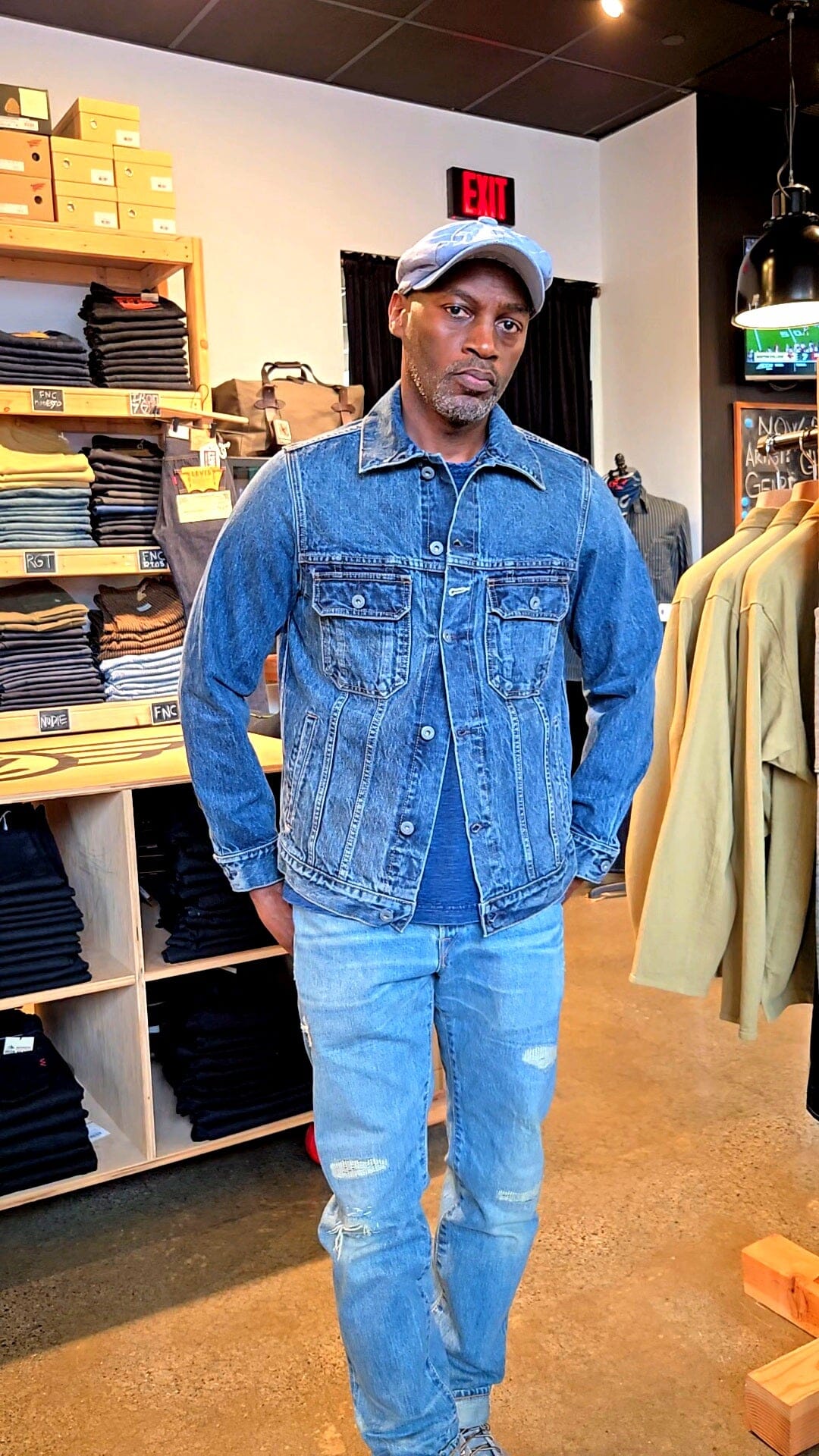 Rogue Territory - Cruiser Jacket Medium Indigo Wash – City