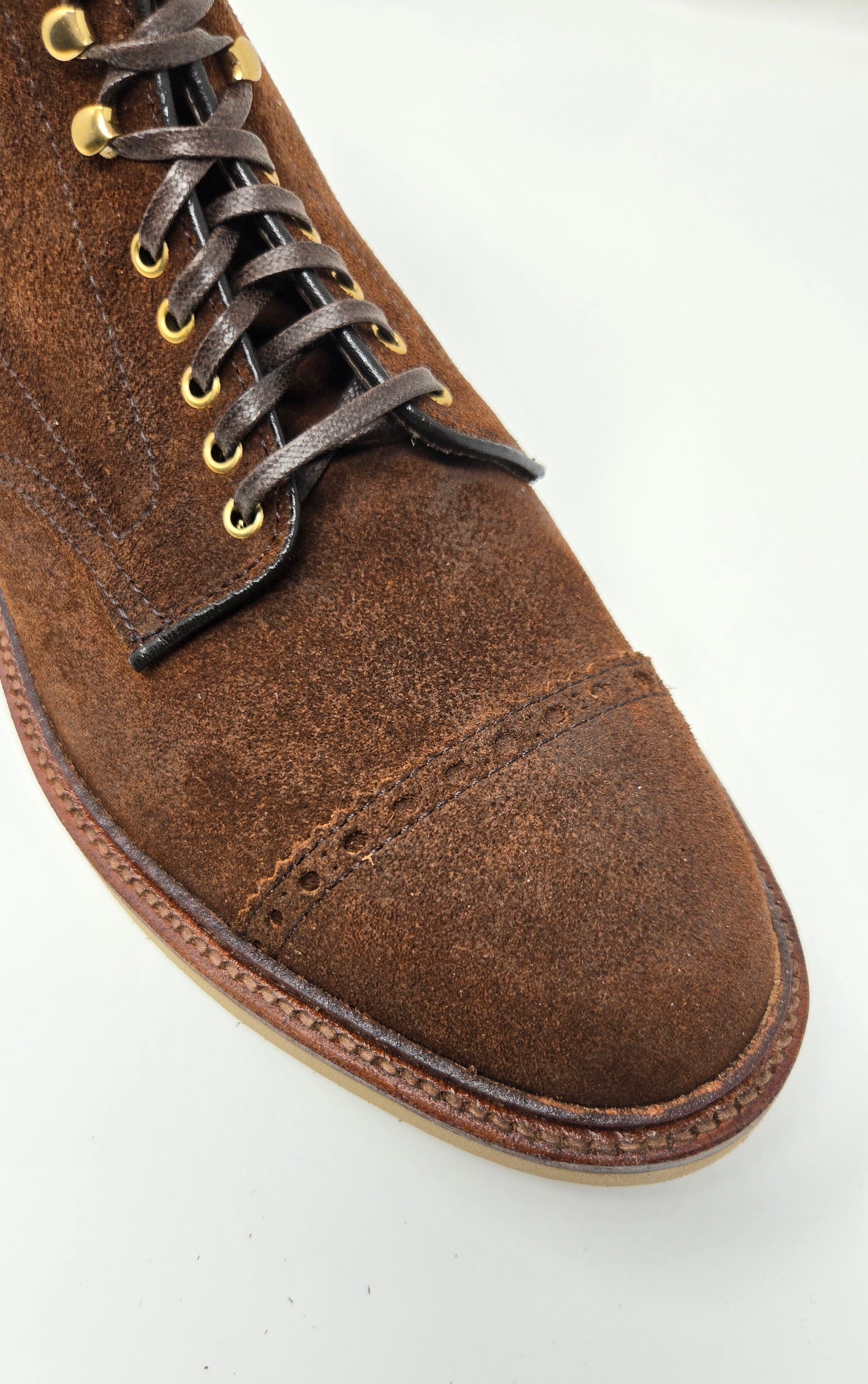 Alden X City Workshop D2681H Tobacco Reverse Oiled Chamois Cap Toe
