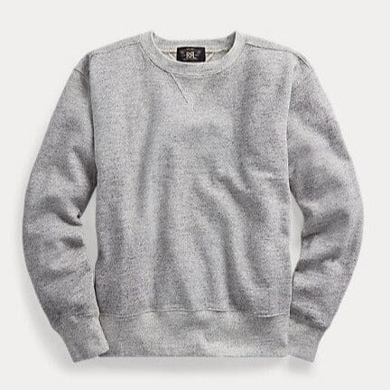 Double RL - Fleece Sweatshirt in Athletic Grey