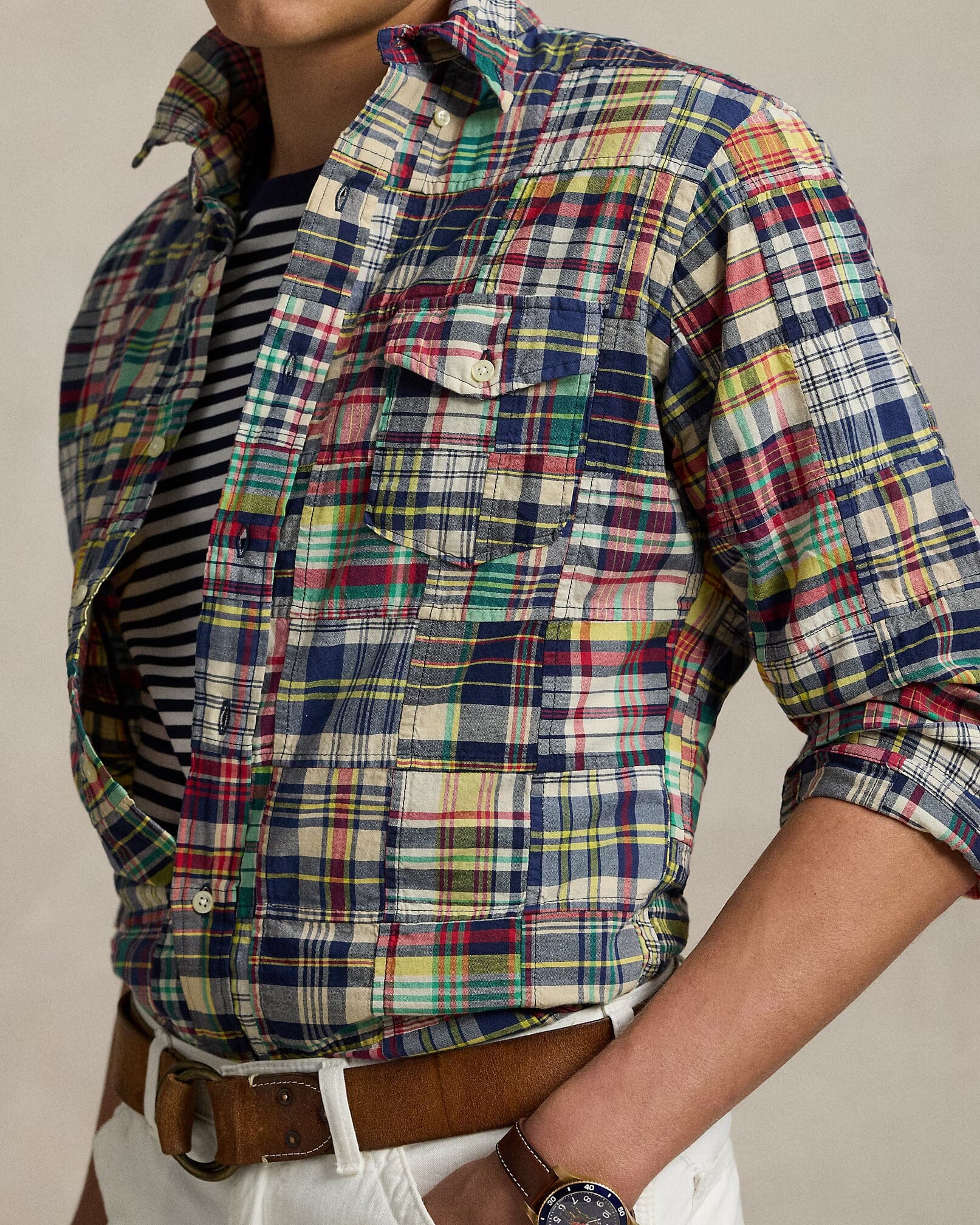 Polo Ralph Lauren - Classic Fit Patchwork Madras Shirt