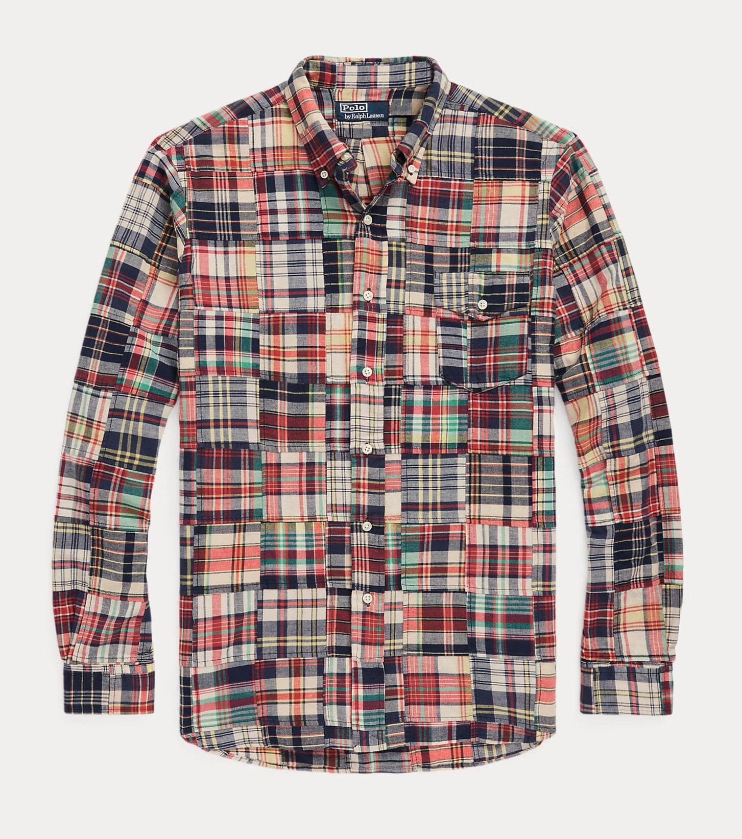 ★★POLO RALPH LAUREN★★ Classic fit patchwork madras shirt Polo Ralph Lauren - Classic Fit Patchwork Madras Shirt
