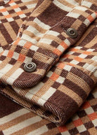 Double RL - Plaid Jacquard Workshirt in Brown Multi - City Workshop Men's Supply Co.