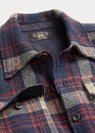 Double RL - Plaid Wool-Blend Workshirt Sweater - Red Blue Multi - City Workshop Men's Supply Co.