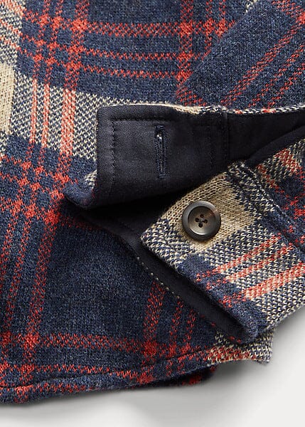 Double RL - Plaid Wool-Blend Workshirt Sweater - Red Blue Multi - City Workshop Men's Supply Co.