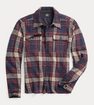 Double RL - Plaid Wool-Blend Workshirt Sweater - Red Blue Multi - City Workshop Men's Supply Co.