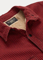 Double RL - Fleece-Lined Checked Twill Overshirt - Red/Black - City Workshop Men's Supply Co.