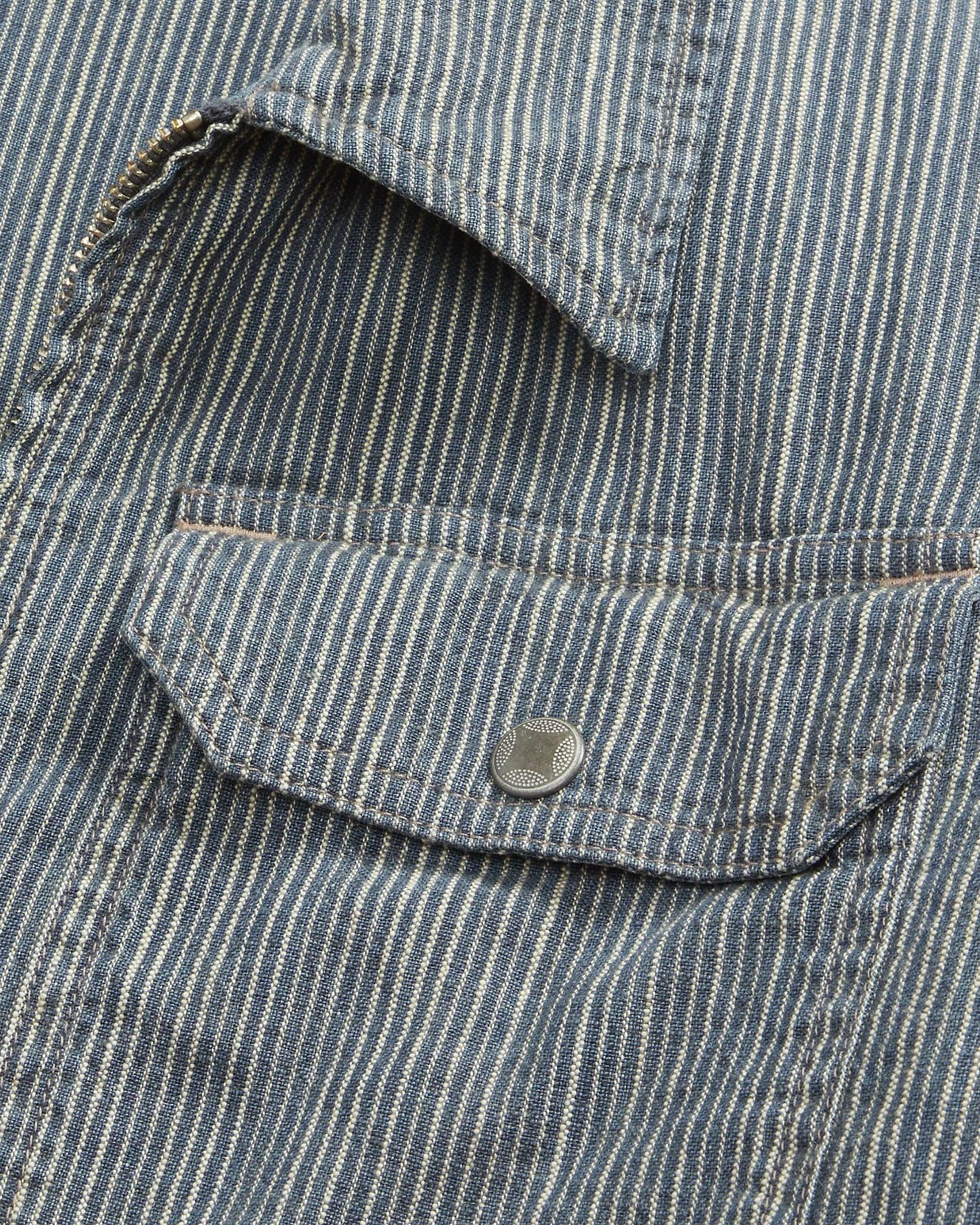 Double RL - Striped Cotton-Linen Jacket - Indigo - City Workshop Men's Supply Co.