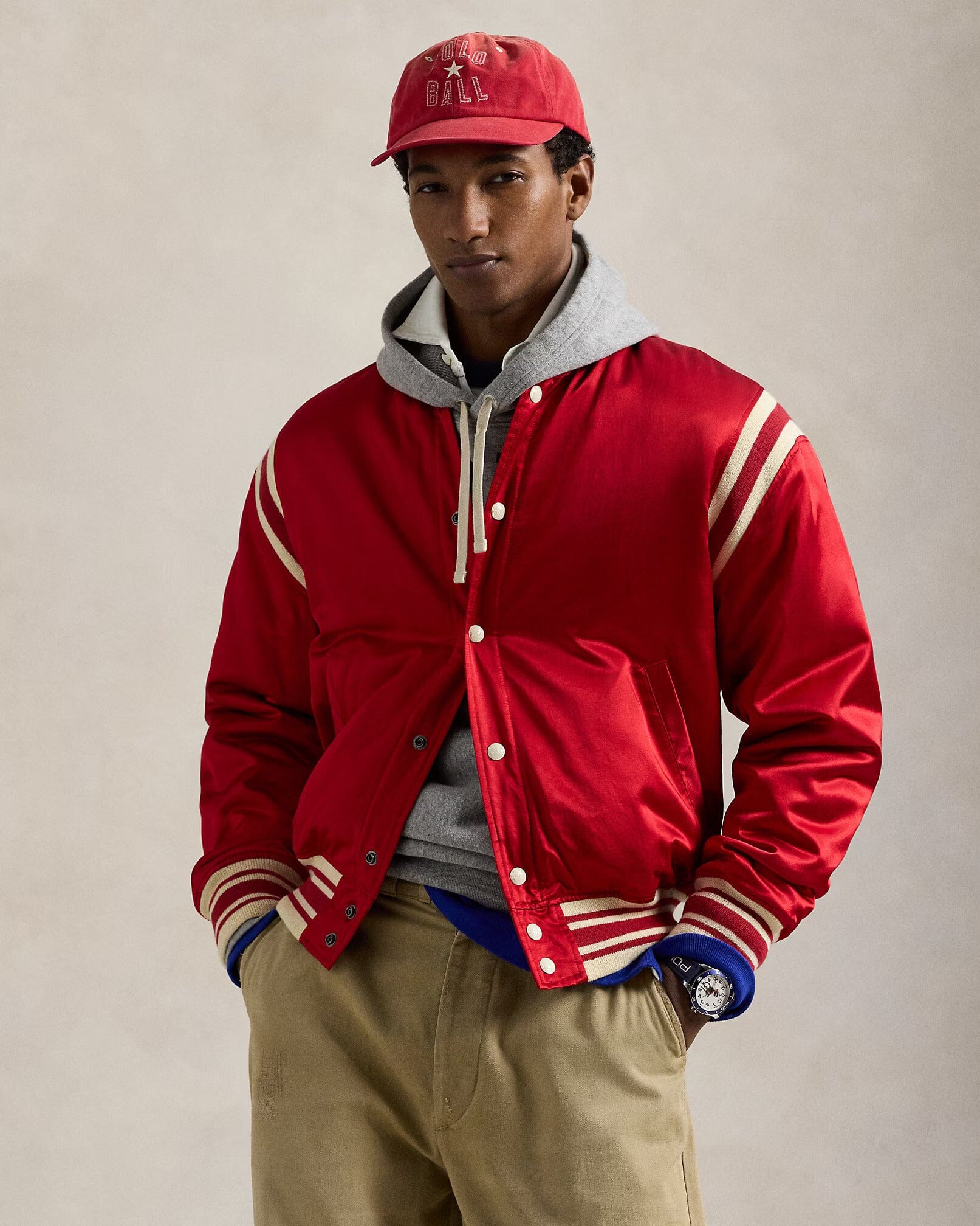 Polo by Ralph Lauren レッド ジャケット M Polo Ralph Lauren Polo Pony-embroidered Jacket | Red | FARFETCH