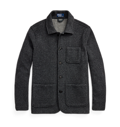 Polo Ralph Lauren - LONG-SLEEVE BRUSHED DOUBLE KNIT CHORE JACKET