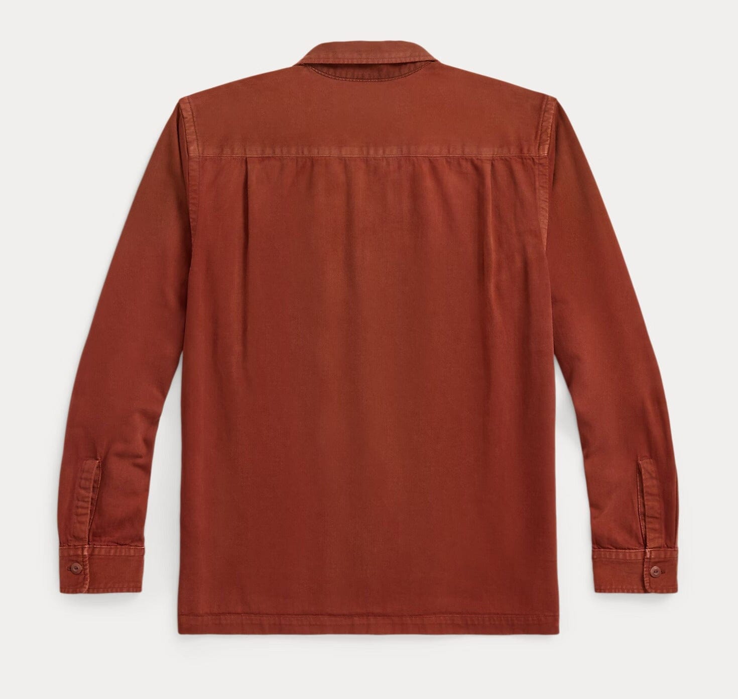 Double RL - Garment-Dyed Twill Camp Shirt - Brick – City