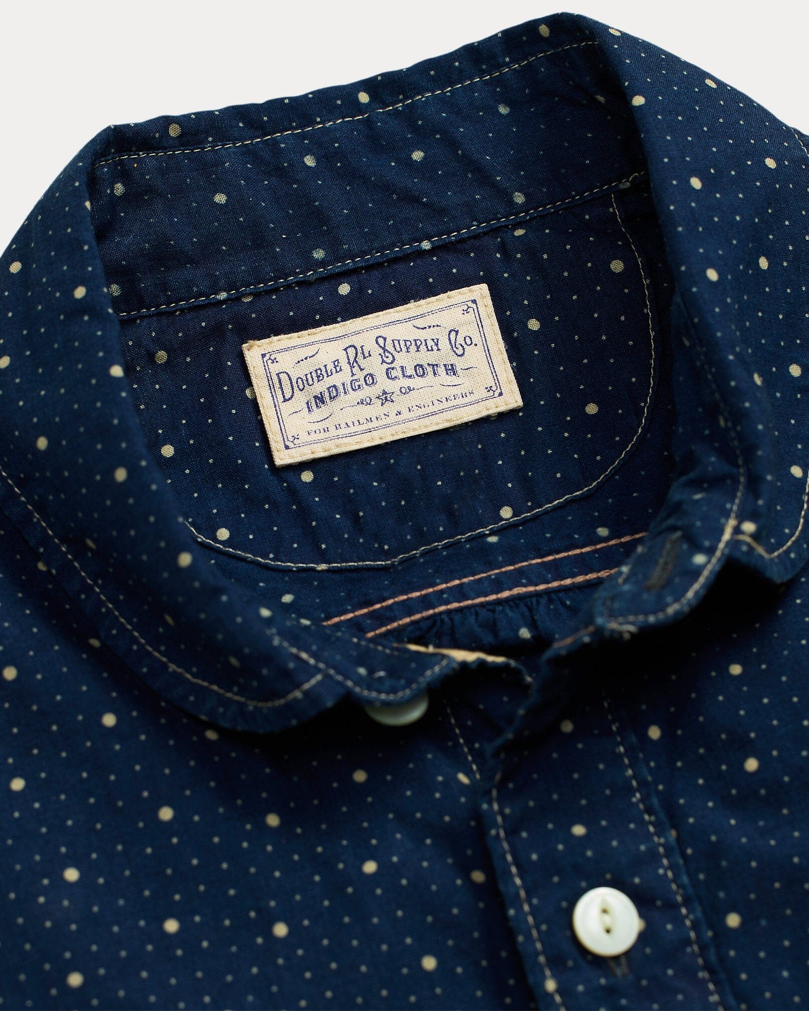 Double RL - Dot-Print Indigo Workshirt - Indigo – City Workshop
