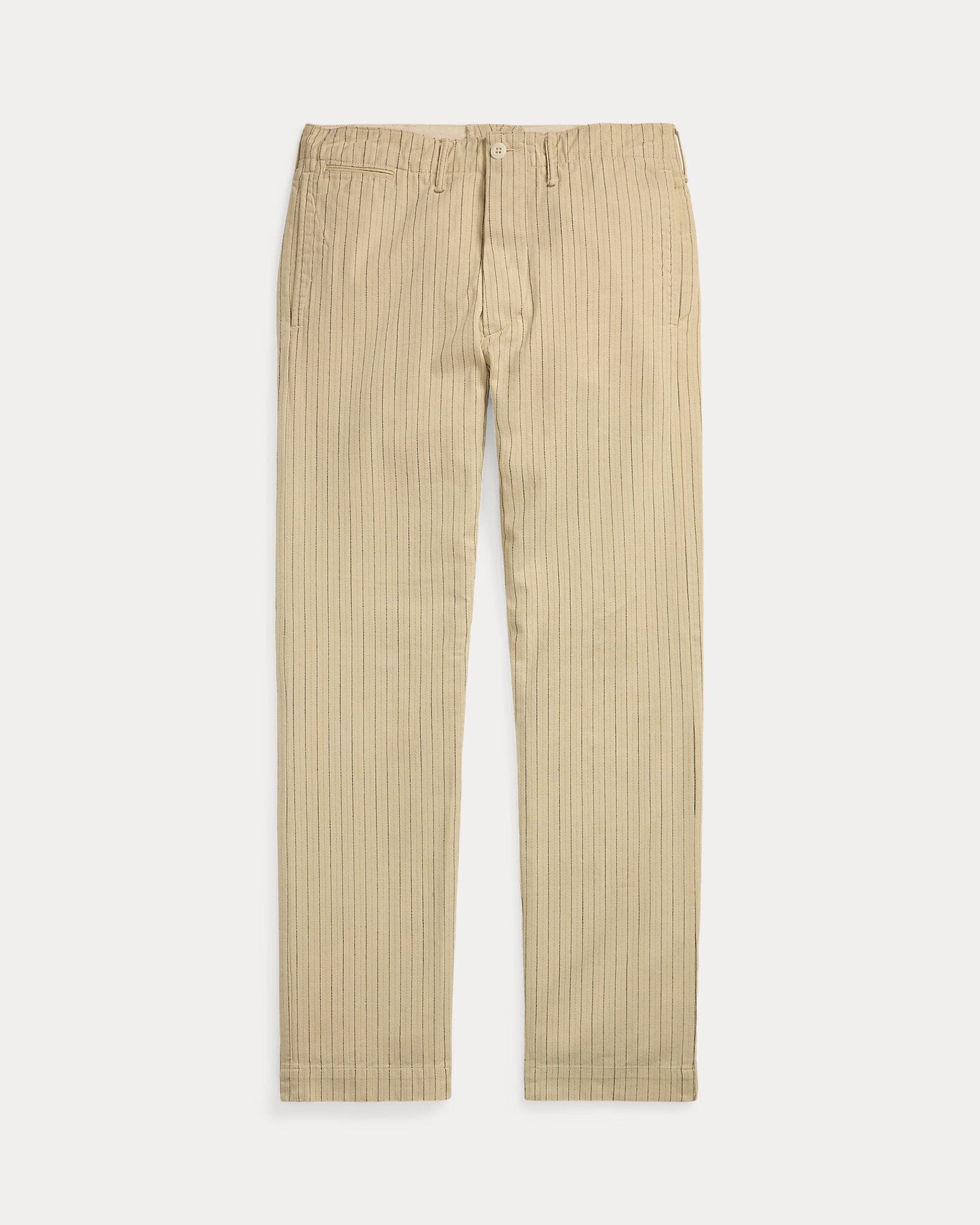 Double RL - Striped Twill Officer's Pant - Cream/w Multi Stripe